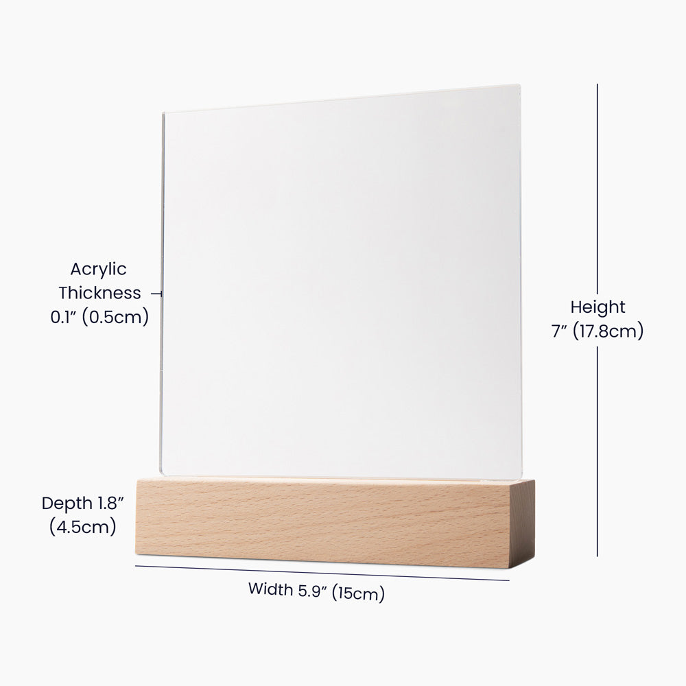 4751 Acrylic Square Plaque searching for weight