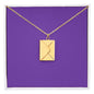 First [s] Engraved Envelope Necklace