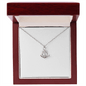 First [s] Engraved Envelope Necklace