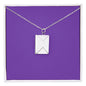 First [s] Engraved Envelope Necklace